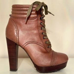 DKNY Brown Leather Booties